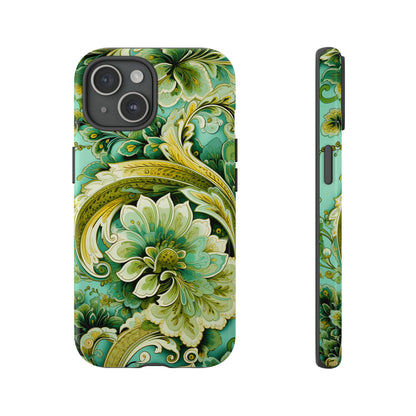 Pistachio with Gold Paisley - Tough Cases