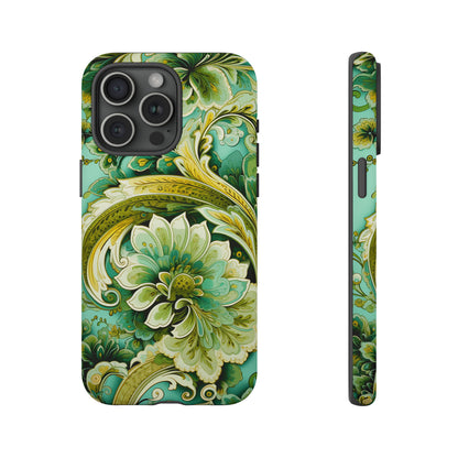 Pistachio with Gold Paisley - Tough Cases