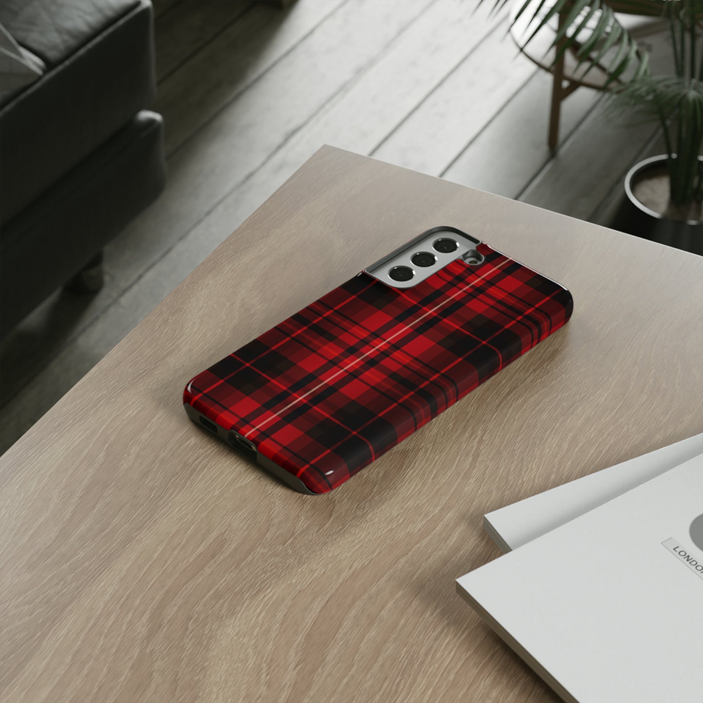 Cherry Red Tartan - Tough Cases