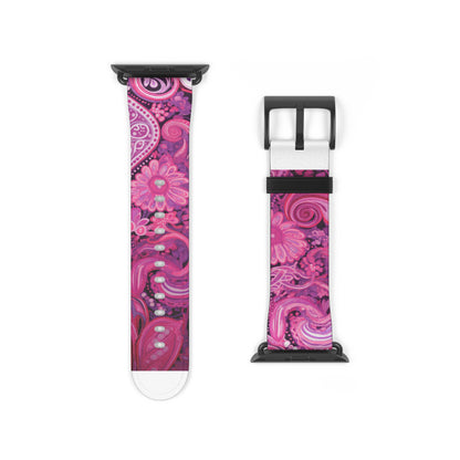 Apple Watch Strap - Pink Paisley