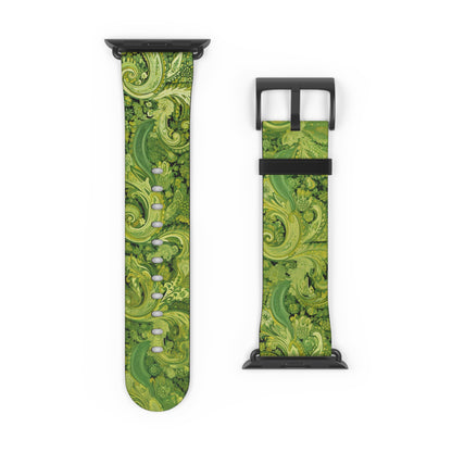 Apple Watch Strap - Pistachio Green Paisley