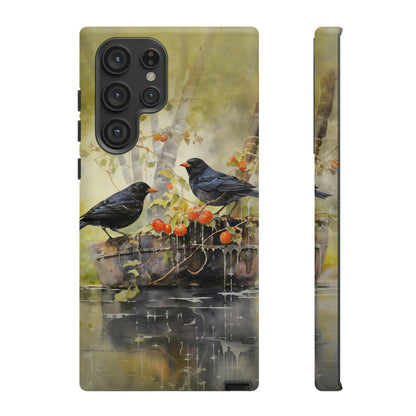 Blackbirds Watercolour - Tough Case