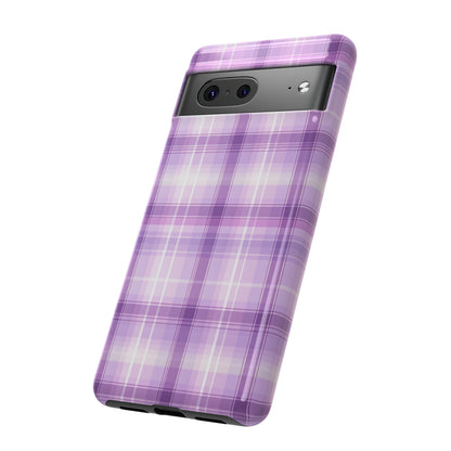 Pastel Lilac Tartan - Tough Cases