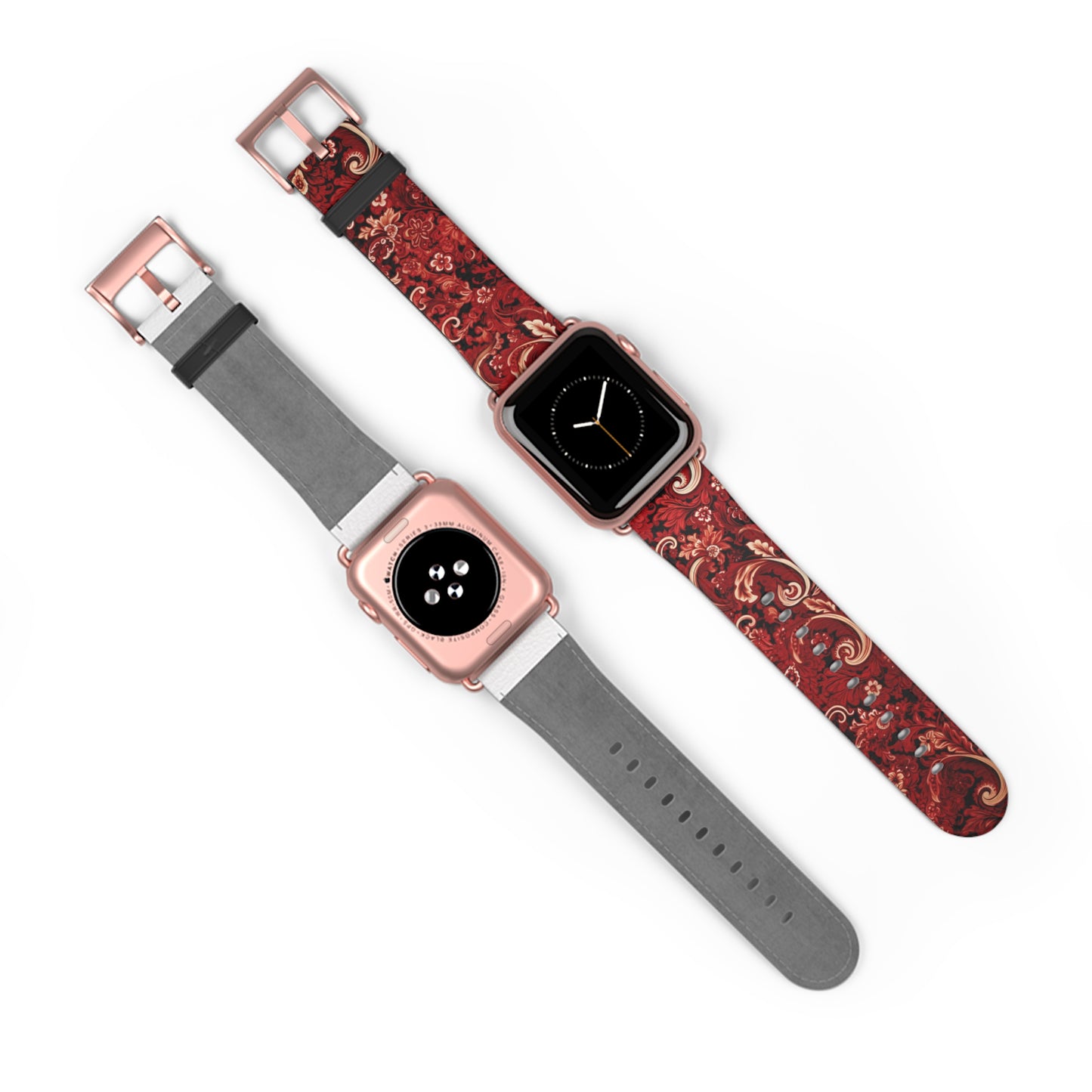 Apple Watch Strap - Cherry Red Paisley