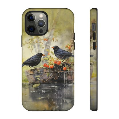 Blackbirds Watercolour - Tough Case