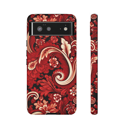 Cherry Red Paisley - Tough Cases