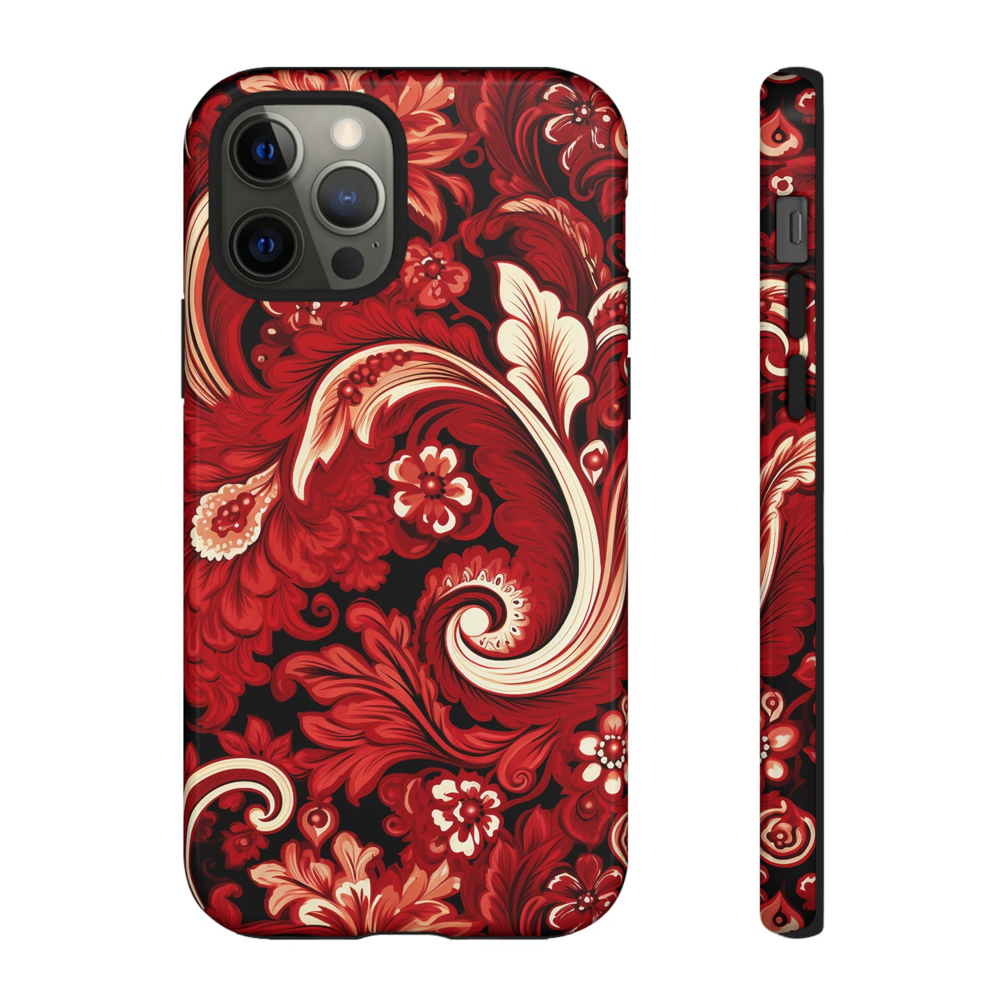 Cherry Red Paisley - Tough Cases