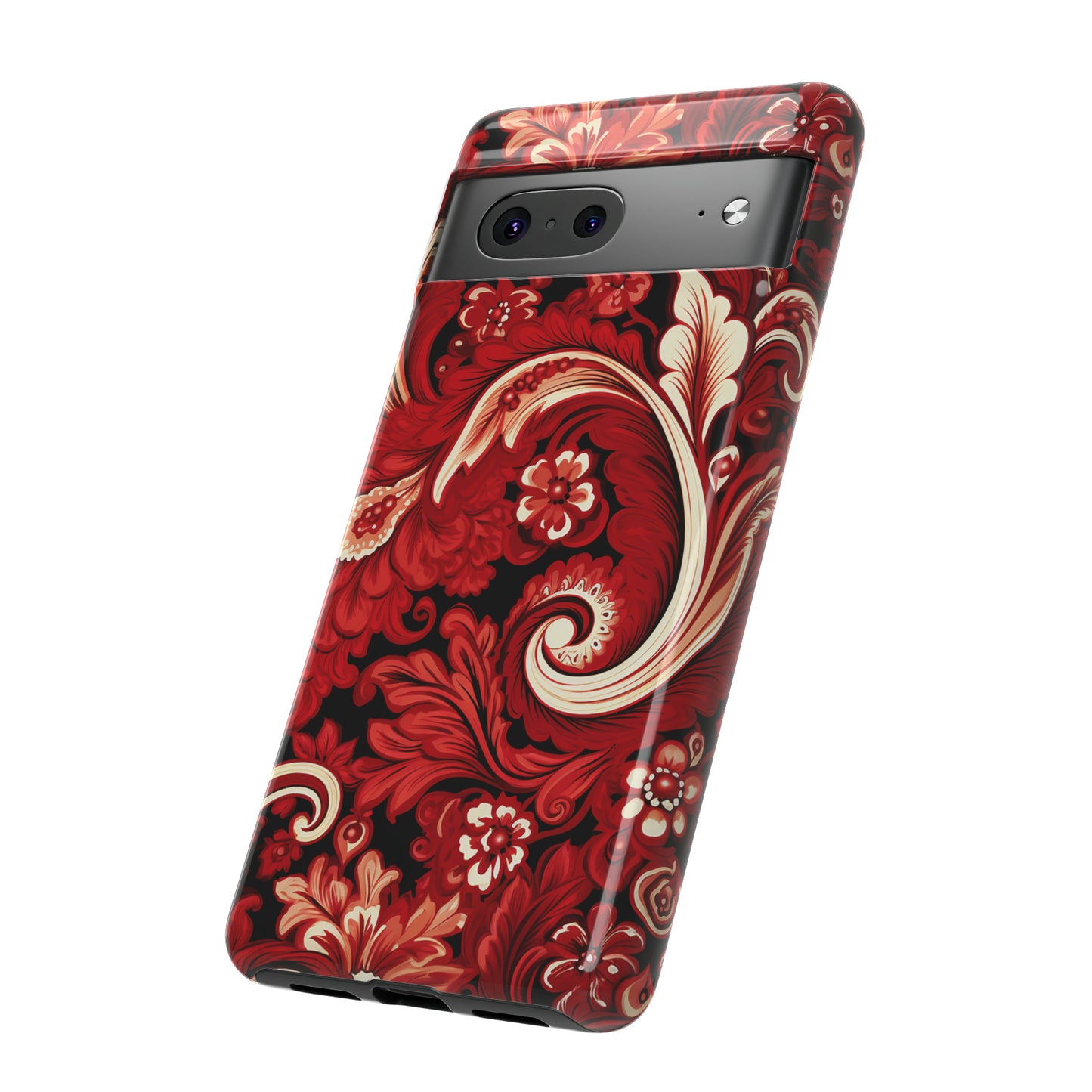 Cherry Red Paisley - Tough Cases