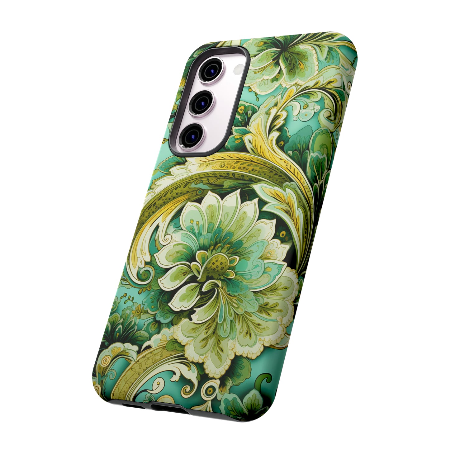 Pistachio with Gold Paisley - Tough Cases