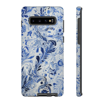 Silver Blue Paisley - Tough Cases