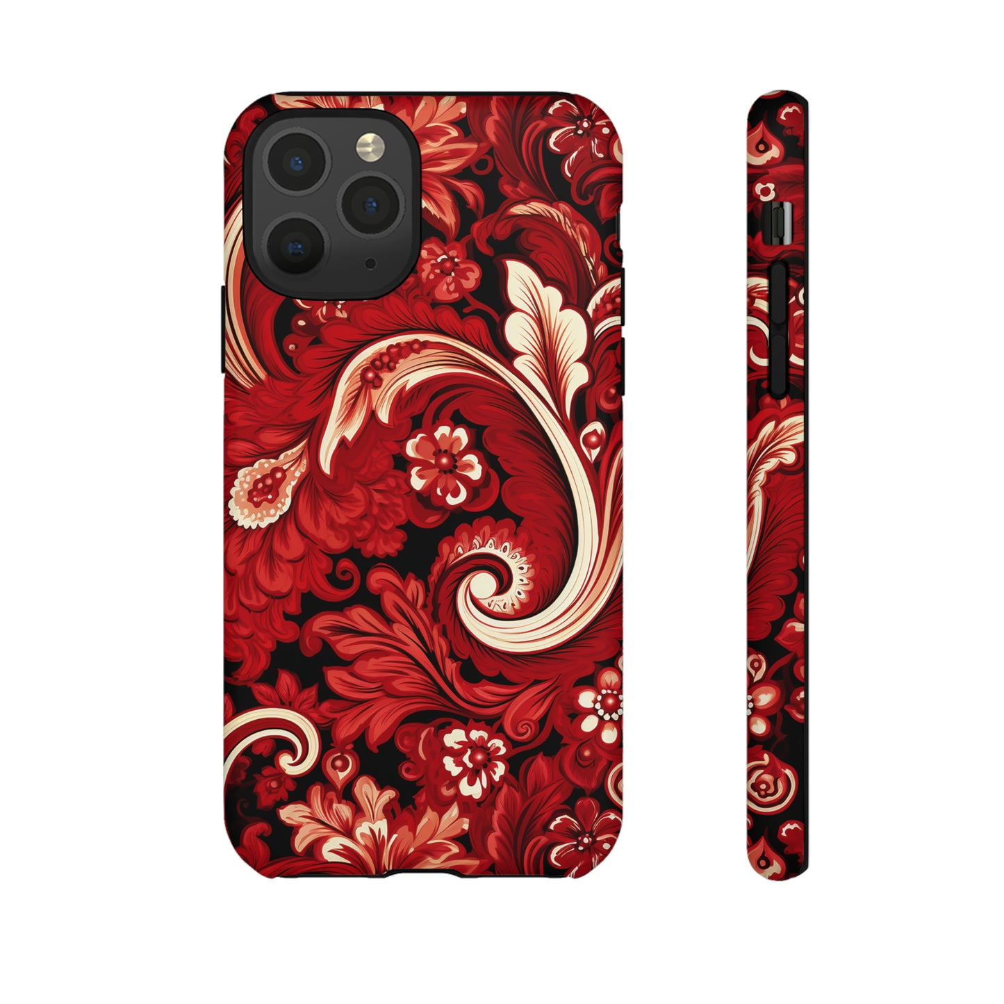 Cherry Red Paisley - Tough Cases