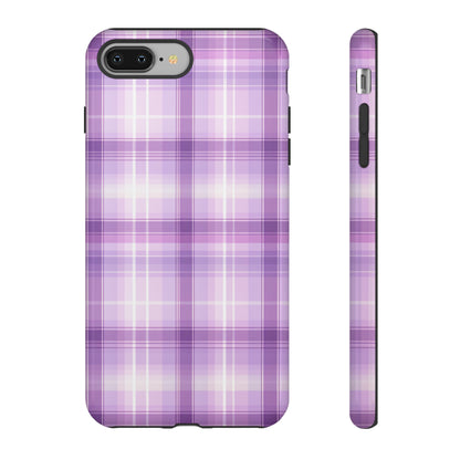 Pastel Lilac Tartan - Tough Cases