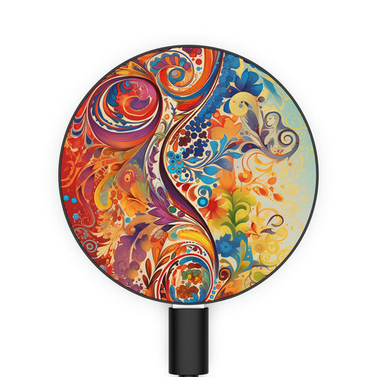 Rainbow Paisley - Magnetic Induction Charger