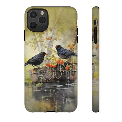 Blackbirds Watercolour - Tough Case