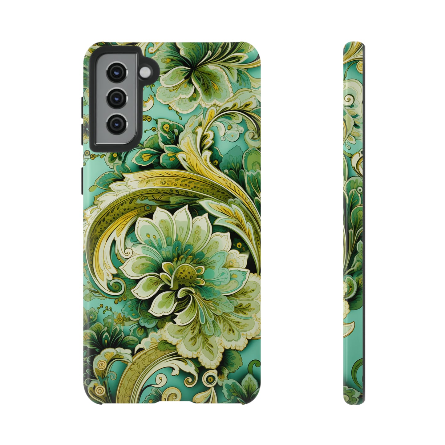 Pistachio with Gold Paisley - Tough Cases