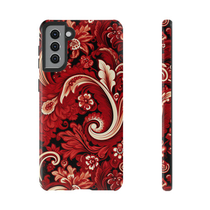 Cherry Red Paisley - Tough Cases