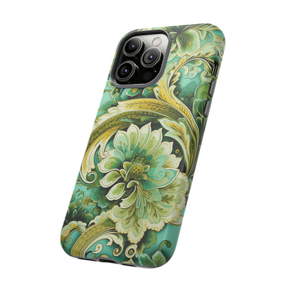 Pistachio with Gold Paisley - Tough Cases