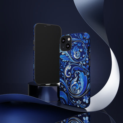 Royal Blue Paisley - Tough Cases