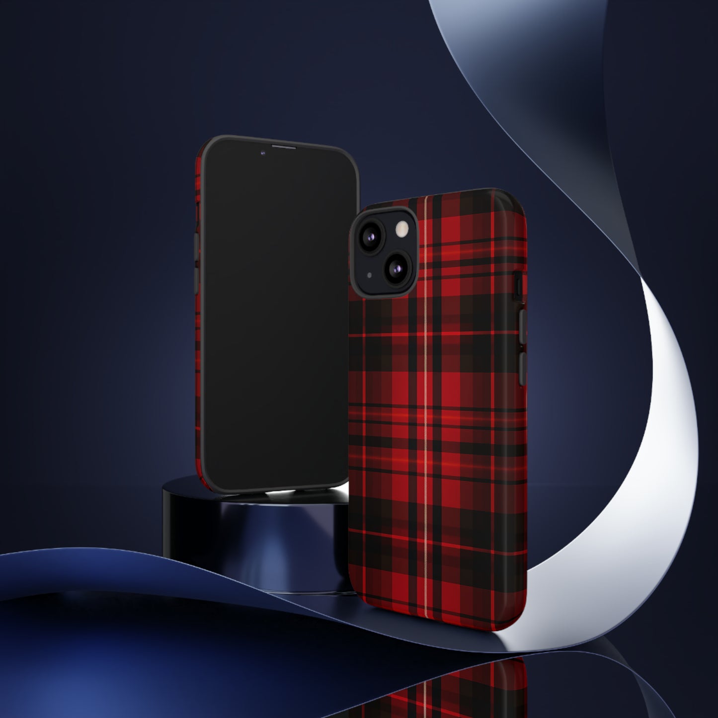 Cherry Red Tartan - Tough Cases