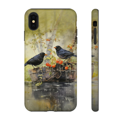 Blackbirds Watercolour - Tough Case