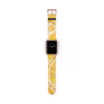Apple Watch Strap - Yellow Paisley