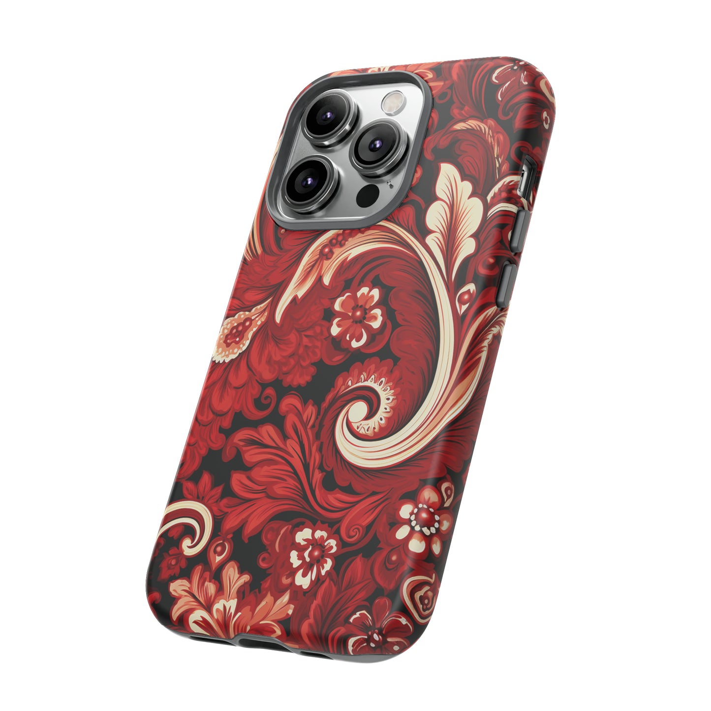 Cherry Red Paisley - Tough Cases