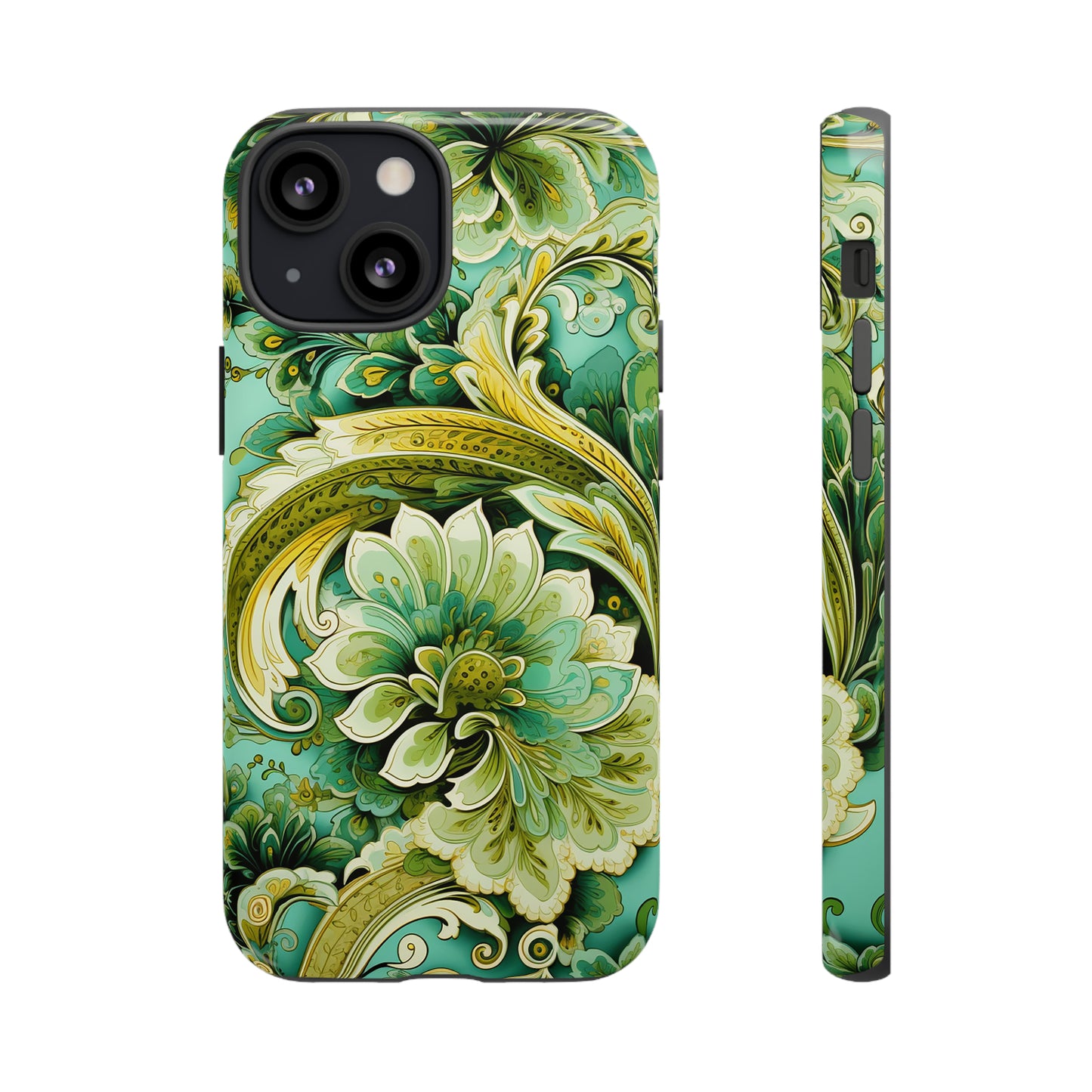 Pistachio with Gold Paisley - Tough Cases