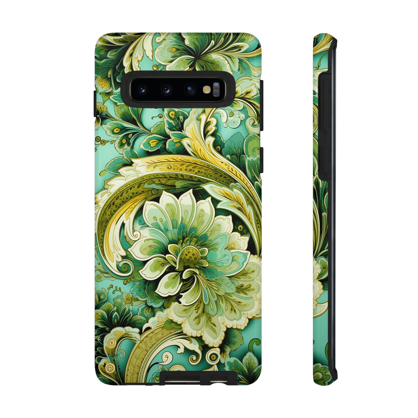 Pistachio with Gold Paisley - Tough Cases