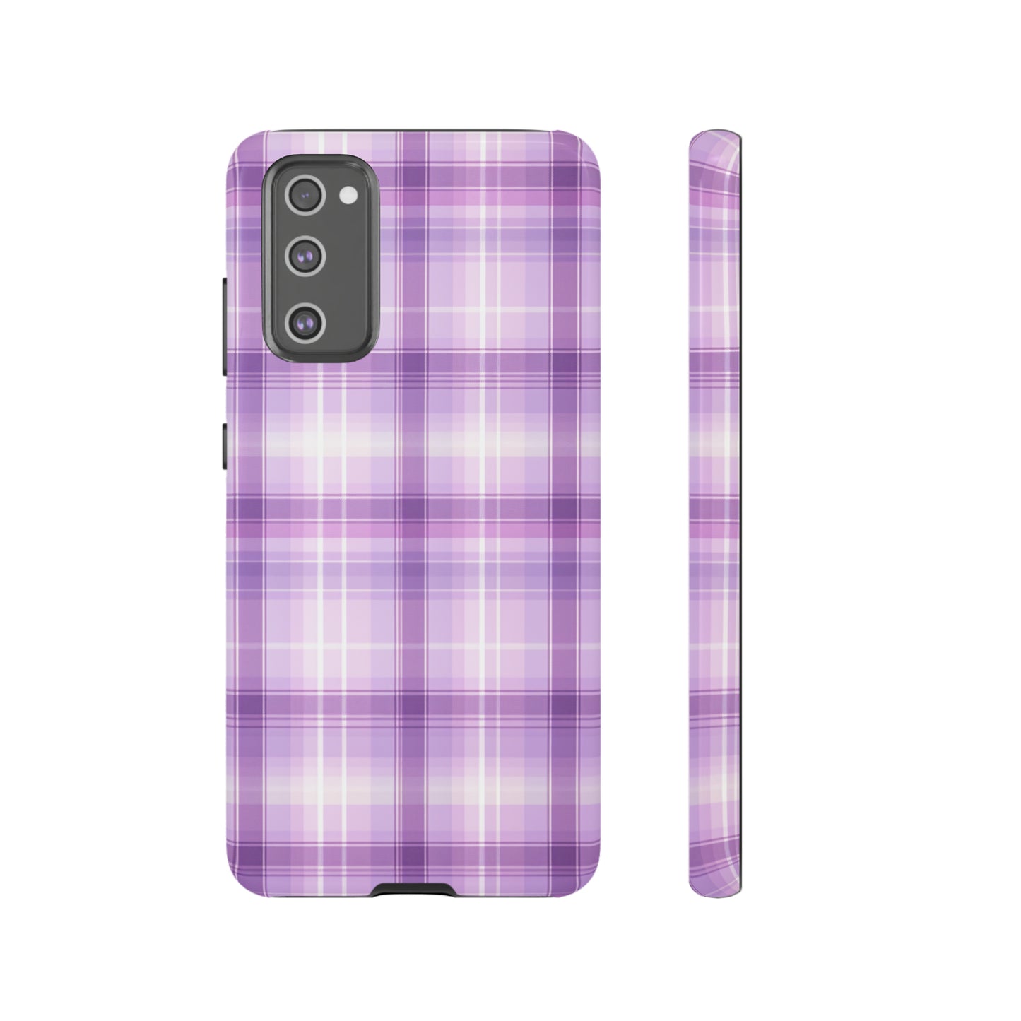 Pastel Lilac Tartan - Tough Cases