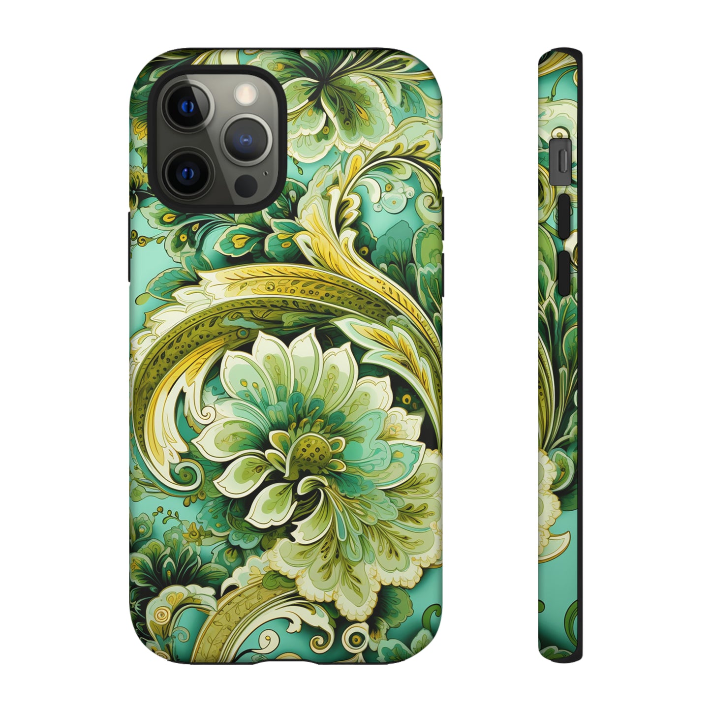 Pistachio with Gold Paisley - Tough Cases