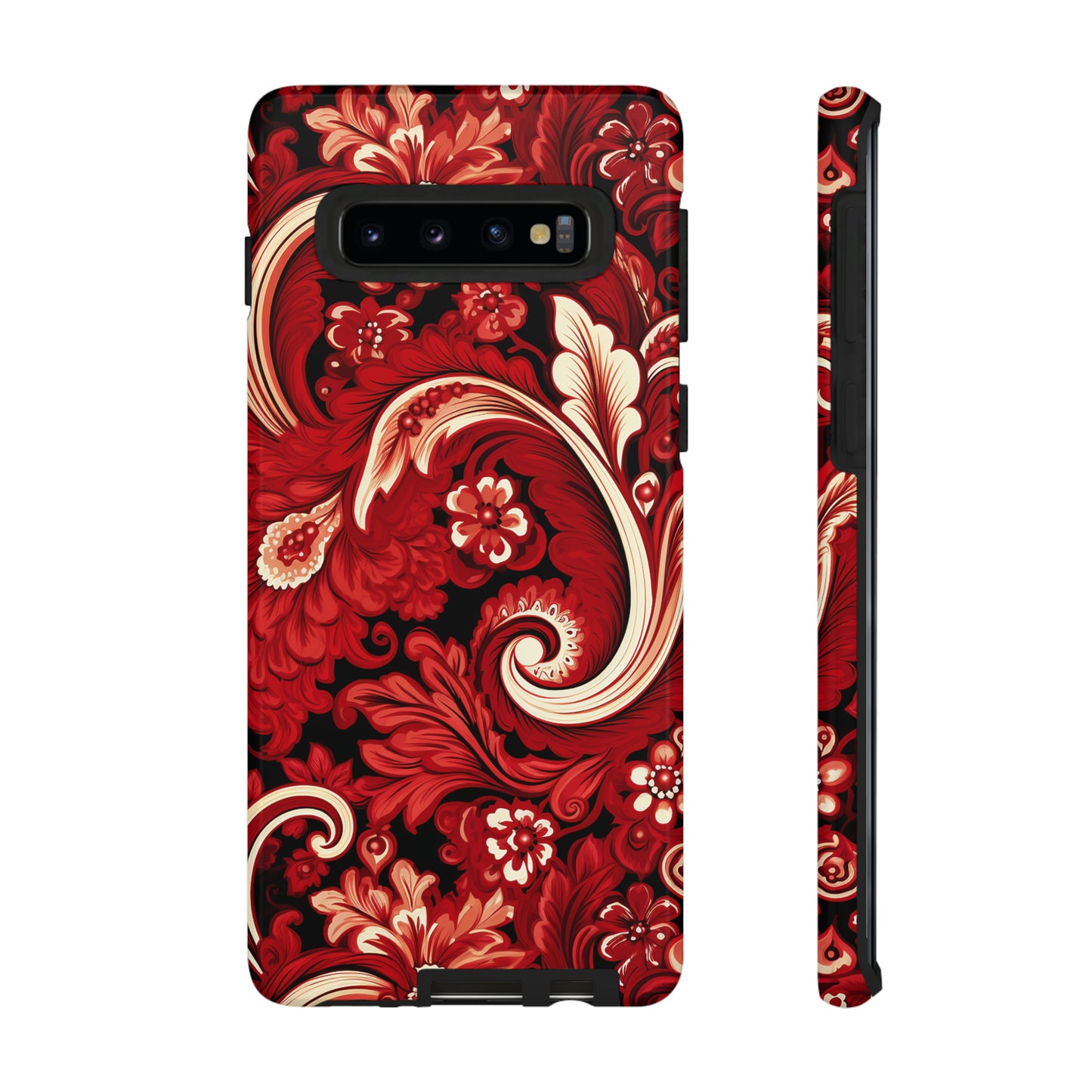 Cherry Red Paisley - Tough Cases