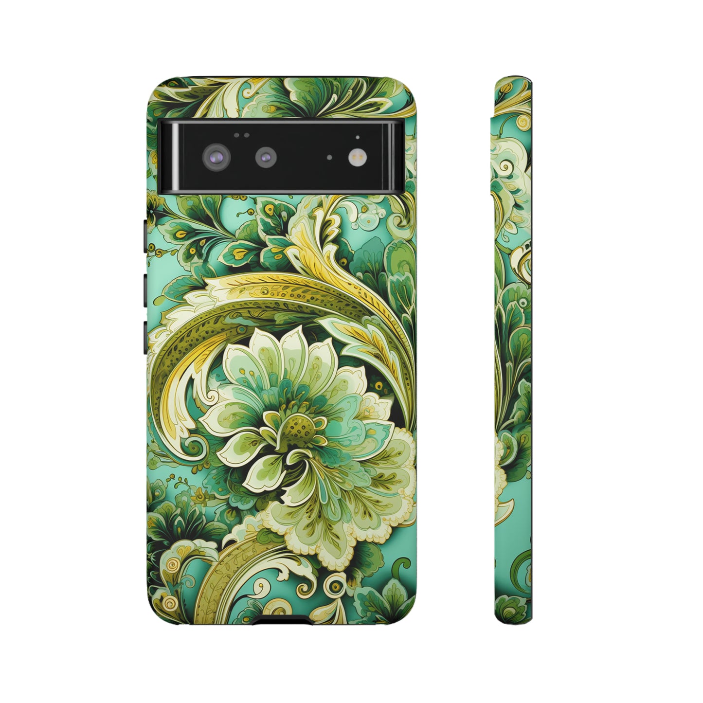 Pistachio with Gold Paisley - Tough Cases