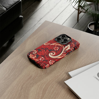 Cherry Red Paisley - Tough Cases