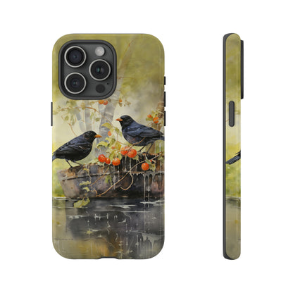 Blackbirds Watercolour - Tough Case