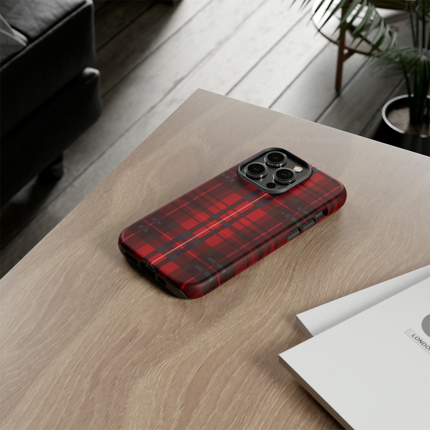 Cherry Red Tartan - Tough Cases