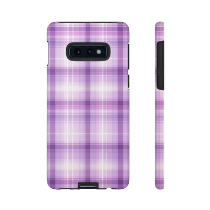 Pastel Lilac Tartan - Tough Cases