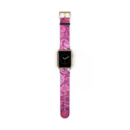 Apple Watch Strap - Pink Paisley