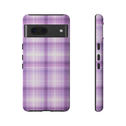 Pastel Lilac Tartan - Tough Cases