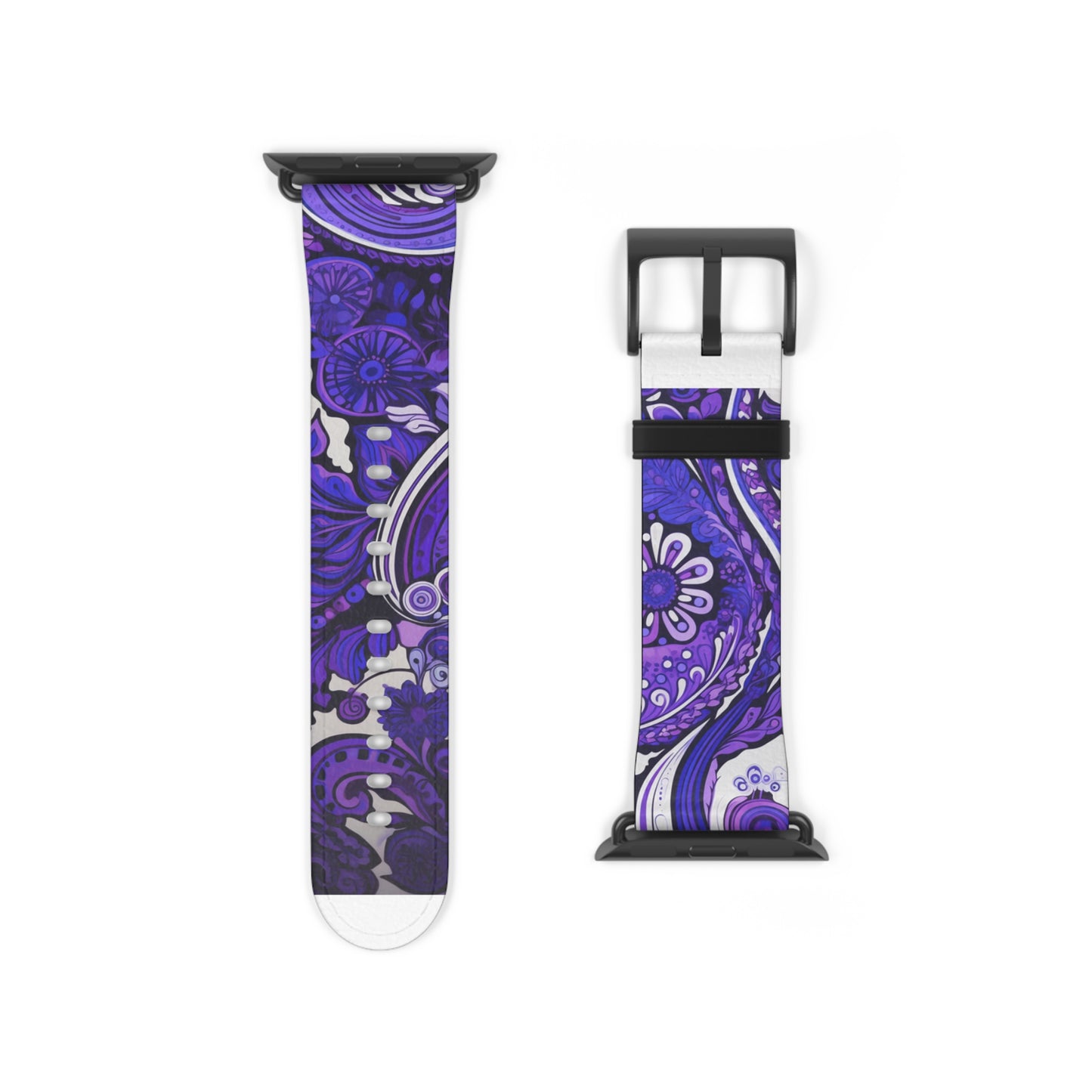 Apple Watch Strap - Purple Paisley