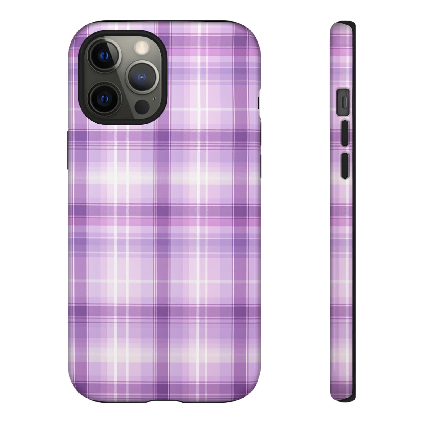 Pastel Lilac Tartan - Tough Cases