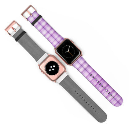 Apple Watch Strap - Pastel Lilac Tartan