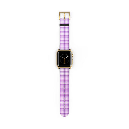 Apple Watch Strap - Pastel Lilac Tartan