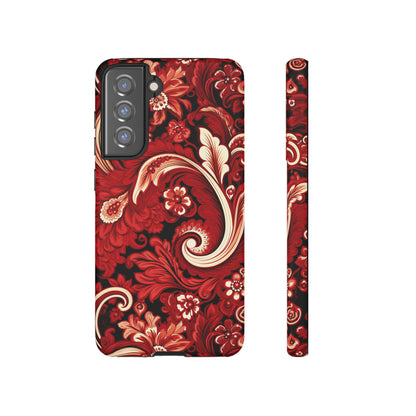 Cherry Red Paisley - Tough Cases