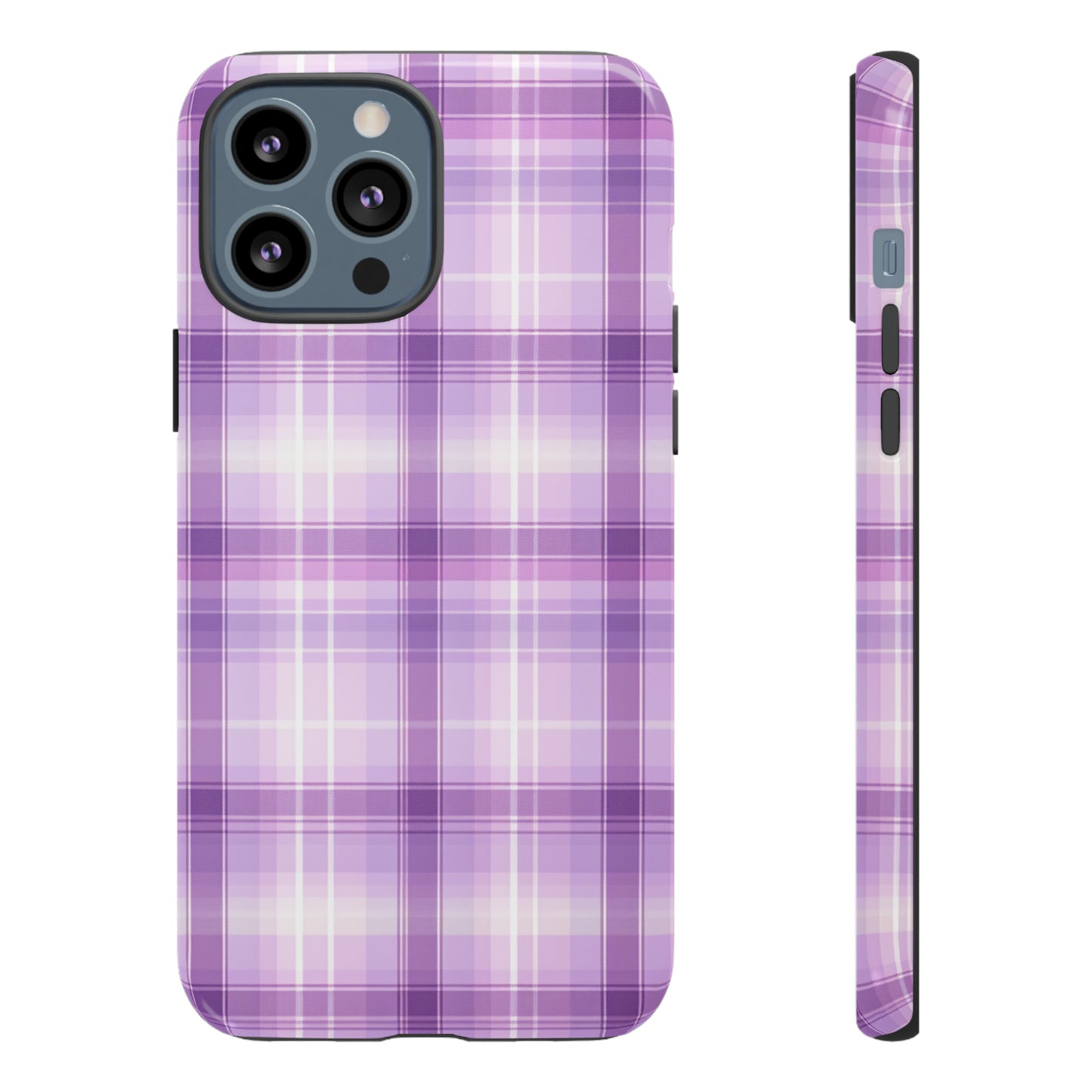 Pastel Lilac Tartan - Tough Cases