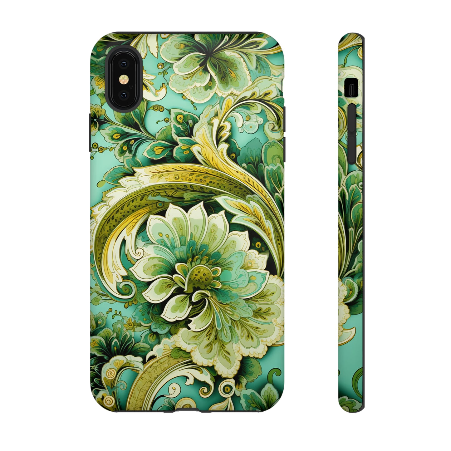 Pistachio with Gold Paisley - Tough Cases