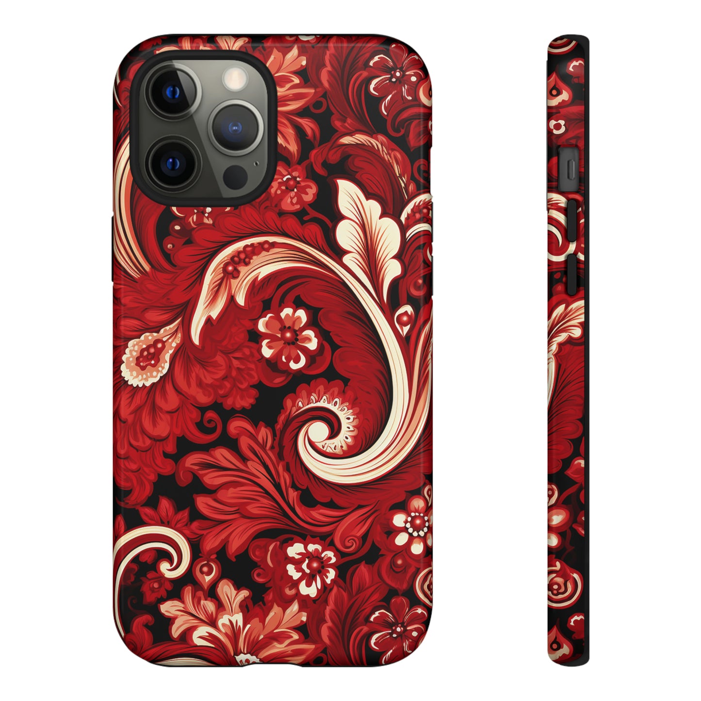 Cherry Red Paisley - Tough Cases