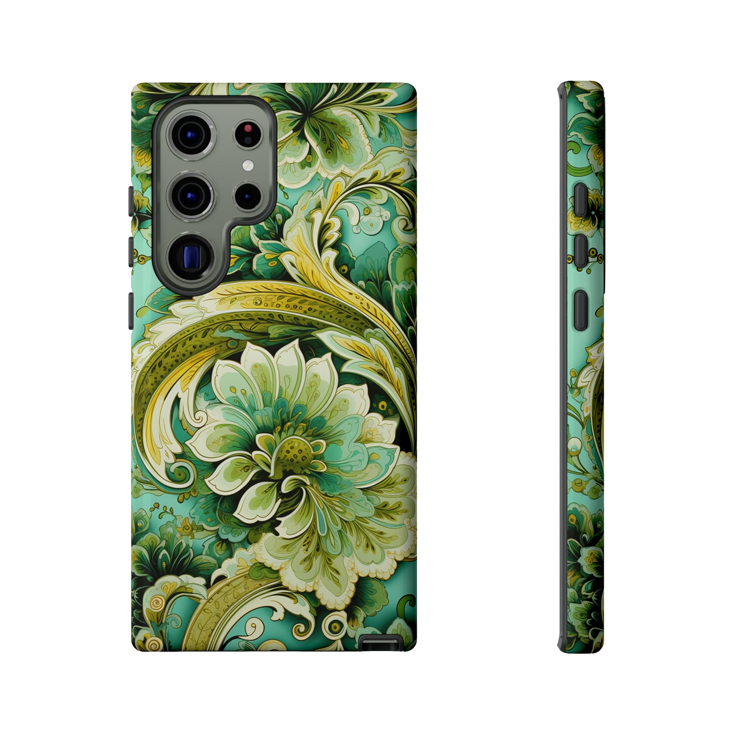 Pistachio with Gold Paisley - Tough Cases