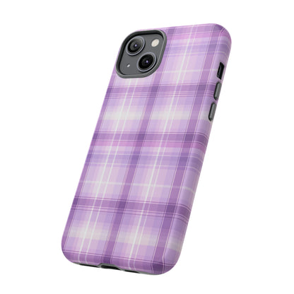 Pastel Lilac Tartan - Tough Cases