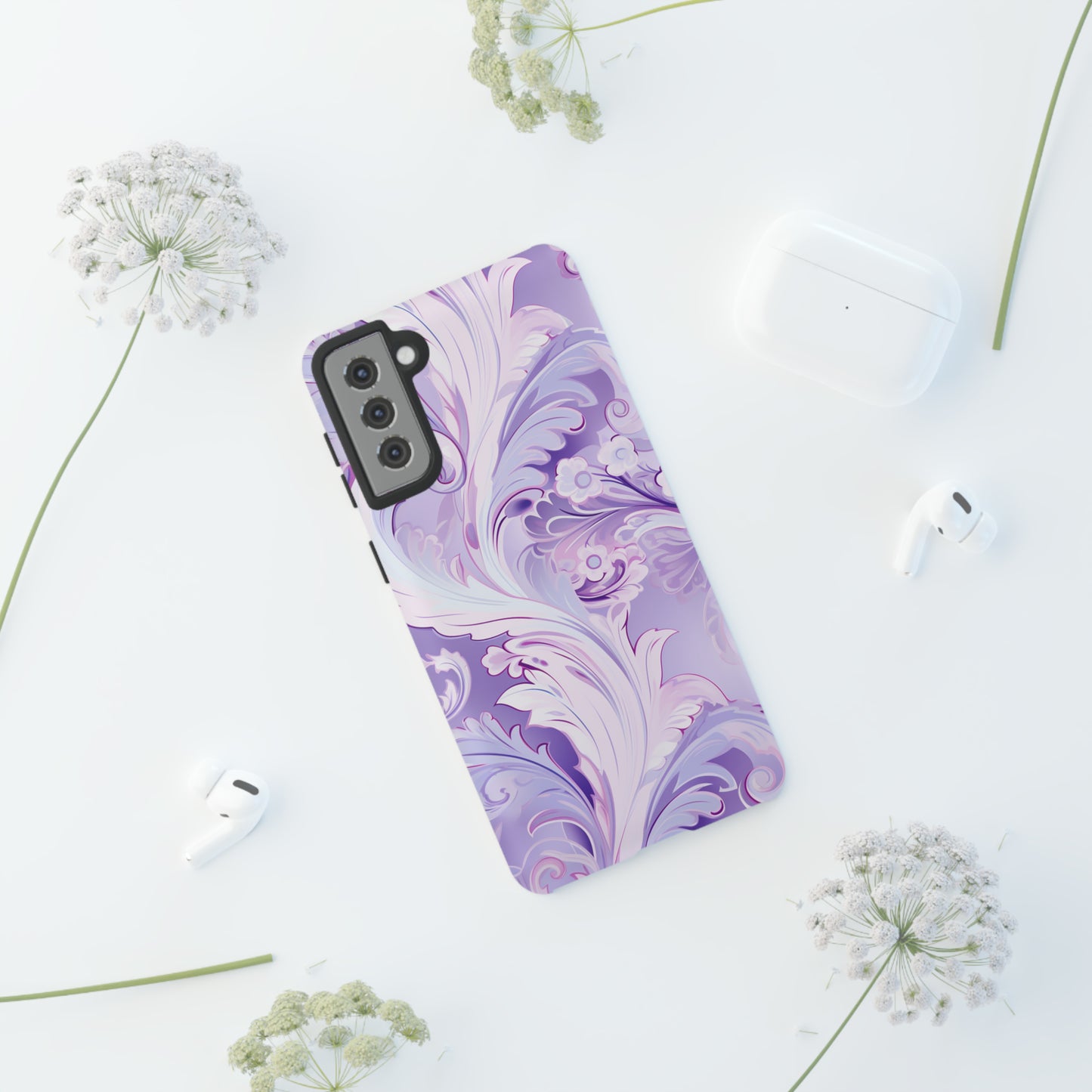 Pastel Lilac Paisley - Tough Cases