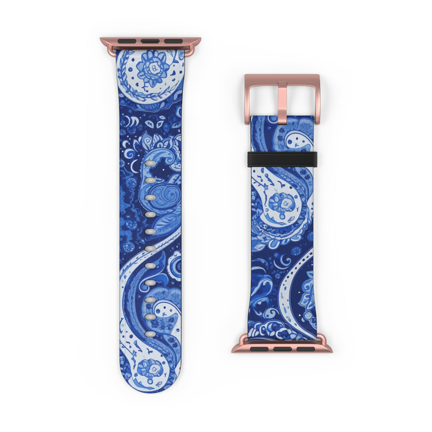 Apple Watch Strap - Blue Paisley